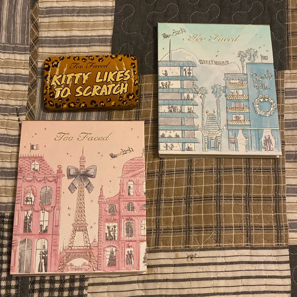 Too Faced Bundle! NWOB 3 new&unused Too Faced palettes. Shadows are not swatched